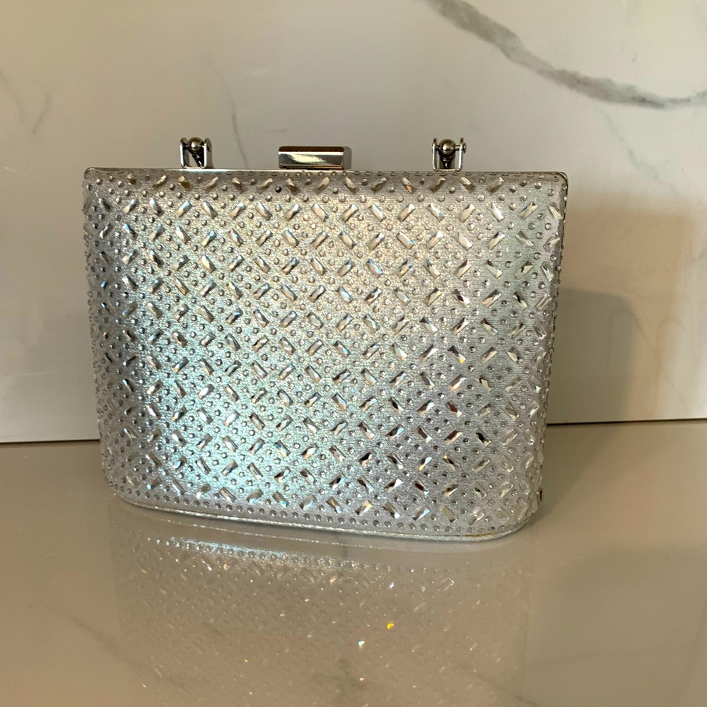 Silver Sparkle Clutch